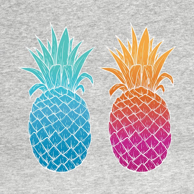 Tropical Summer Pineapples by bluerockproducts